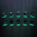 10 Transparent Acrylic Shelves for Vinyl Figures