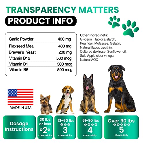 Natural Flea & Tick Prevention Chewables for Dogs
