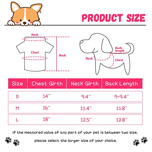 Cute Printed Dog Shirts for Small Pets
