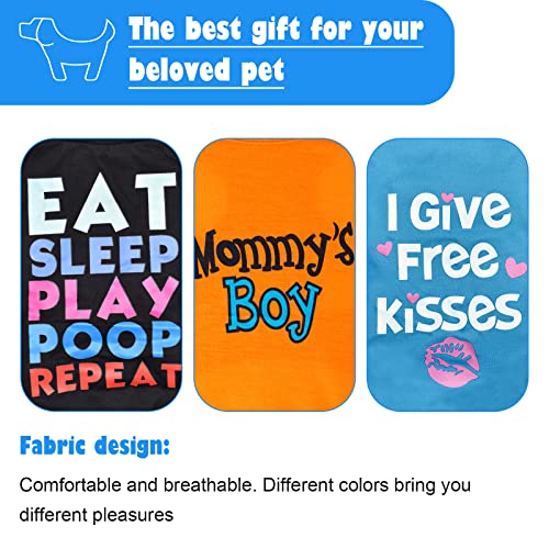 6 Pack Soft Summer Shirts for Small Dogs