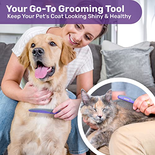 Hertzko Pet Combs for Dogs and Cats (2-Pack)