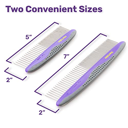 Hertzko Pet Combs for Dogs and Cats (2-Pack)