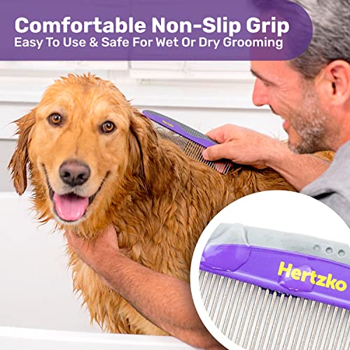 Hertzko Pet Combs for Dogs and Cats (2-Pack)