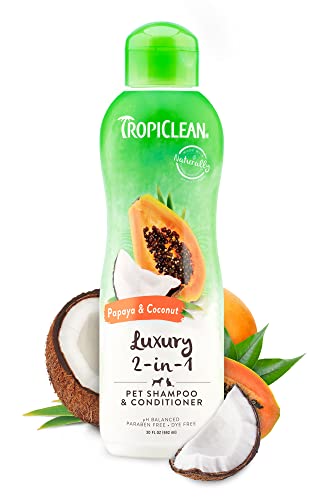 TropiClean 2-in-1 Papaya Coconut Dog Shampoo