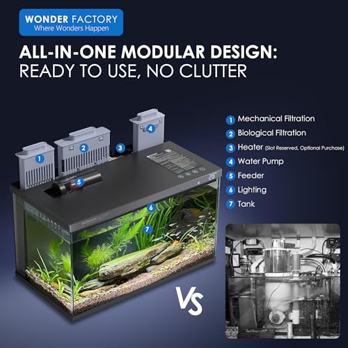 5 Gallon Self-Cleaning Smart Fish Tank Kit