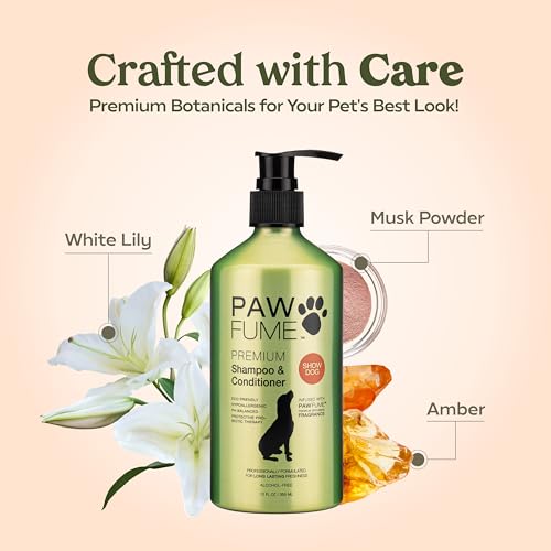 Hypoallergenic Pawfume Dog Shampoo and Conditioner