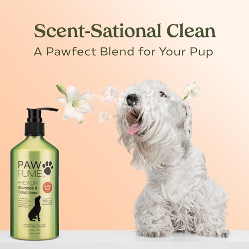 Hypoallergenic Pawfume Dog Shampoo and Conditioner