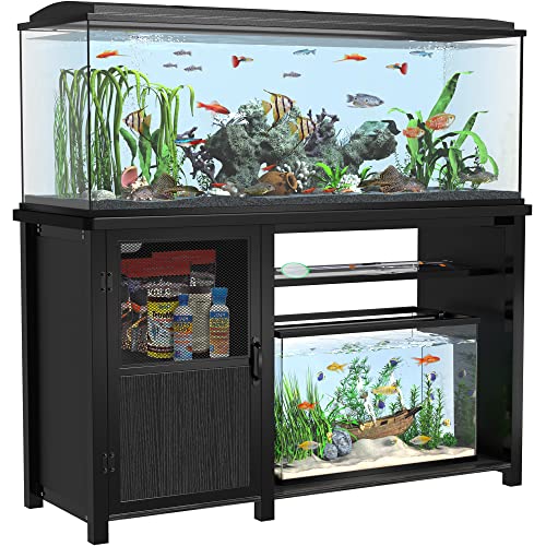 Heavy-Duty Metal Aquarium Stand for 55-75 Gallons