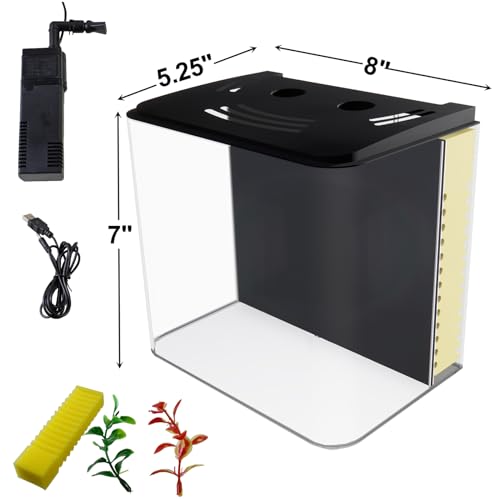 AQUANEAT 1.2 Gallon Betta Fish Tank Kit