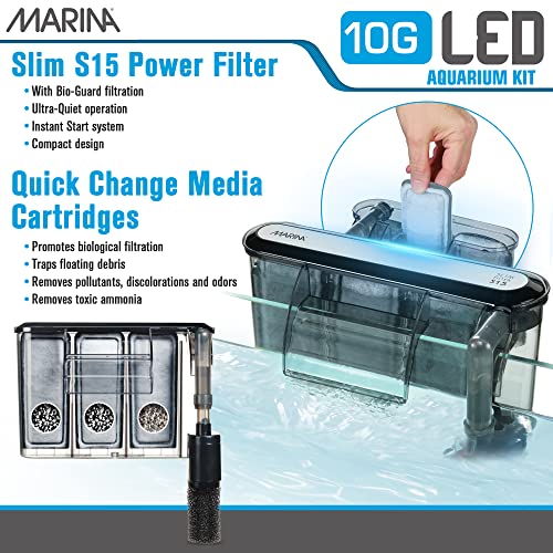 Marina 10 Gallon LED Aquarium Starter Kit