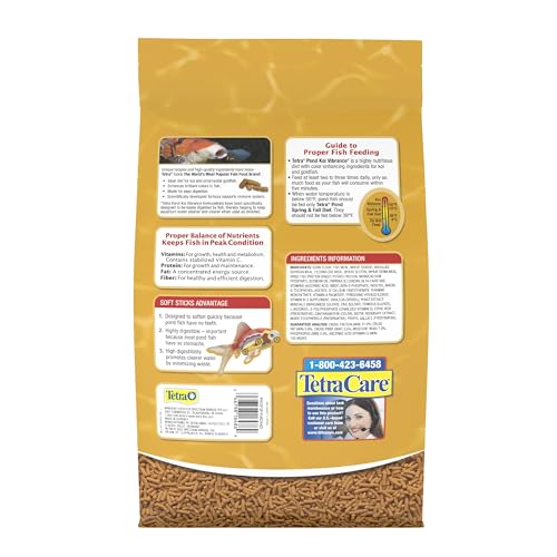 TetraPond Koi Vibrance Floating Pond Food, 5.18 lbs