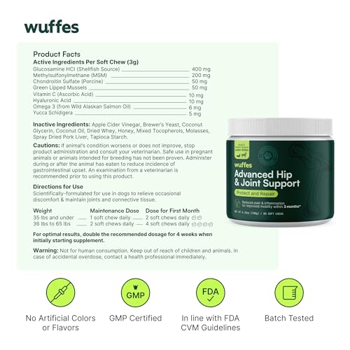 Wuffes Chewable Joint Supplement for Small Dogs