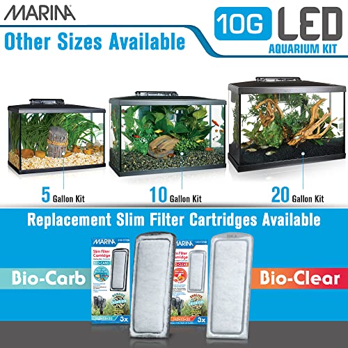 Marina 10 Gallon LED Aquarium Starter Kit