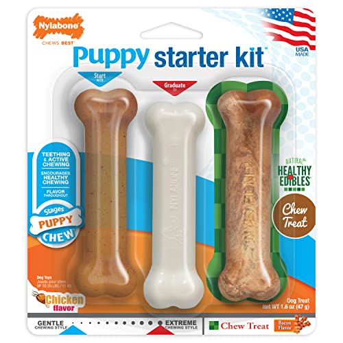Nylabone Puppy Teething Toy Triple Pack