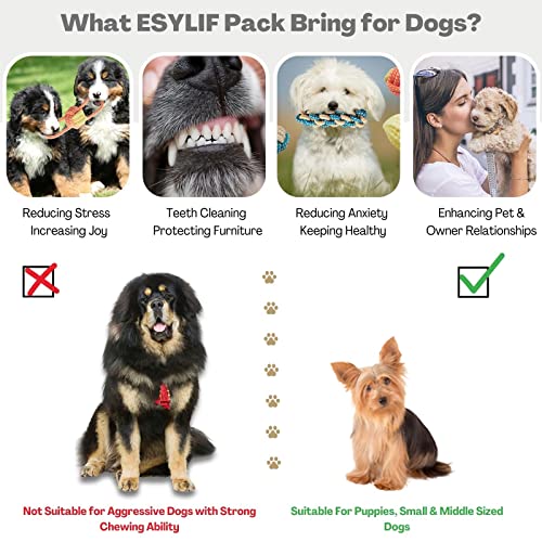 ESYLIF 20-Pack Dog Chew Toys for Puppies