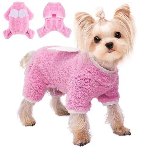 Cute Fleece Dog Pajamas for Small Pets