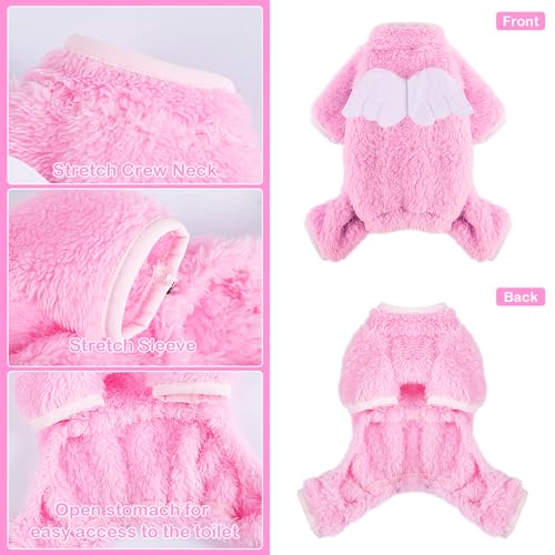 Cute Fleece Dog Pajamas for Small Pets