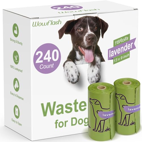 240 Lavender Scented Leakproof Dog Poop Bags
