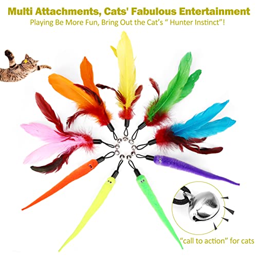 MeoHui Interactive Retractable Wand & Feather Cat Toys