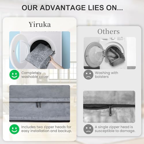 Yiruka XL Orthopedic Waterproof Dog Bed - Grey