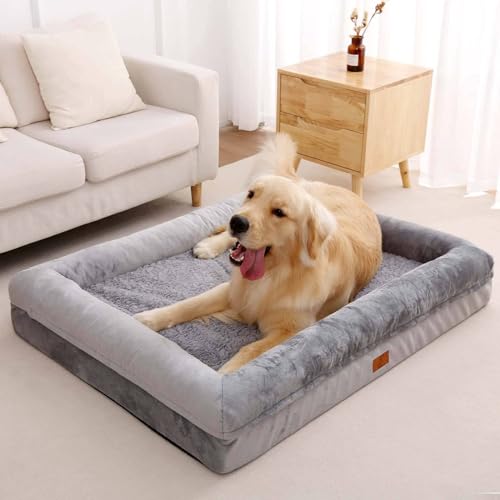 Yiruka XL Orthopedic Waterproof Dog Bed - Grey