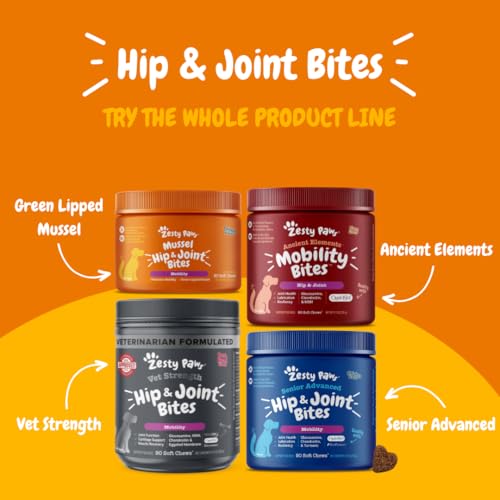 Zesty Paws Hip and Joint Chews for Dogs