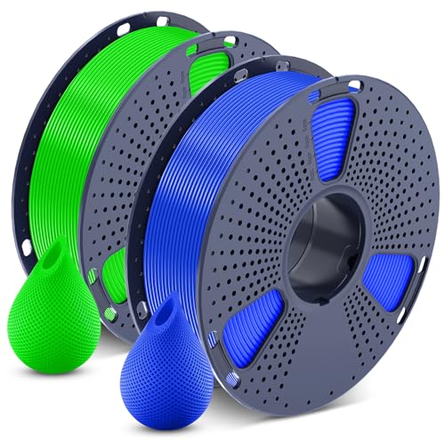 SUNLU PETG 3D Printer Filament Bundle, Accurate Dimension, Blue+Green