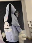 Kawaii Long-Ear Puppy Hoodie Sweatshirt - Blue