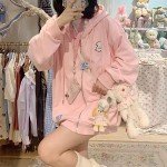 Kawaii Oversized Hoodie with Cute Cartoon Design