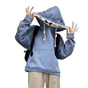 Cute Shark Hoodie Kawaii Plush Animal Sweatshirt