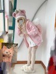 Kawaii Oversized Hoodie with Cute Cartoon Design