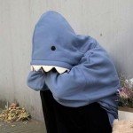 Cute Shark Hoodie Kawaii Plush Animal Sweatshirt