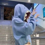Cute Shark Hoodie Kawaii Plush Animal Sweatshirt