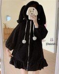 Kawaii Bunny Ear Hoodie Sweater for Women