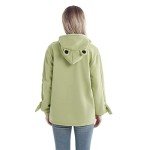 Kawaii Frog Hoodie Pullover for Teens and Women