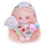 Kawaii 20cm Long Hair Girl Plush Doll