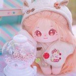 Kawaii 20cm Long Hair Girl Plush Doll