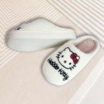 Kawaii Cat Plush Slippers for Women