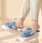 Kawaii Shayu Slipper Plush Toy - Blue