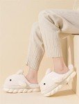 Kawaii Shayu Slipper Plush Toy - Blue