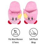 Cute Kirby Fuzzy Anime Slip-On Plush Slippers