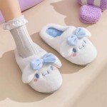 Kawaii Cloud Plush Slippers for Cozy Comfort