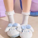 Kawaii Cloud Plush Slippers for Cozy Comfort
