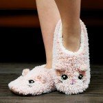 Kawaii Plush Cat Slipper Socks - Funny & Cozy