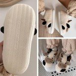Kawaii Plush Cow Slippers - Fluffy Cozy Comfort