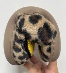 Kawaii Happy Cat Face Plush Slippers in Pink