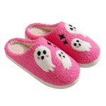 Kawaii Plush Ghost Halloween Slippers for All