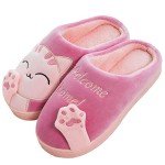 Kawaii Pink Plush Slippers for Cozy Comfort