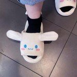 Cinnamoroll Moving Ears Kawaii Plush Slippers