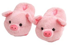 Cute Pig Kawaii Plush Slippers for Home